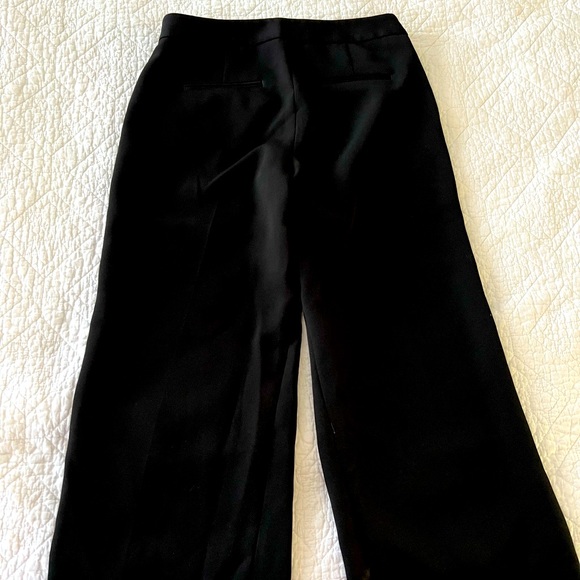 black wide leg colette suit pants, size 2 - Picture 2 of 3